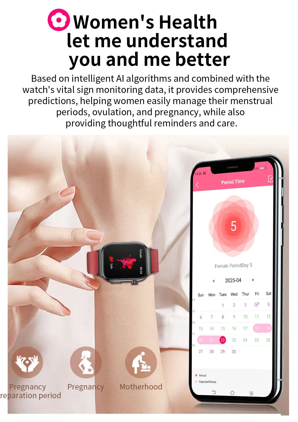 Reloj Inteligente Salud ECG+PPG Bluetooth