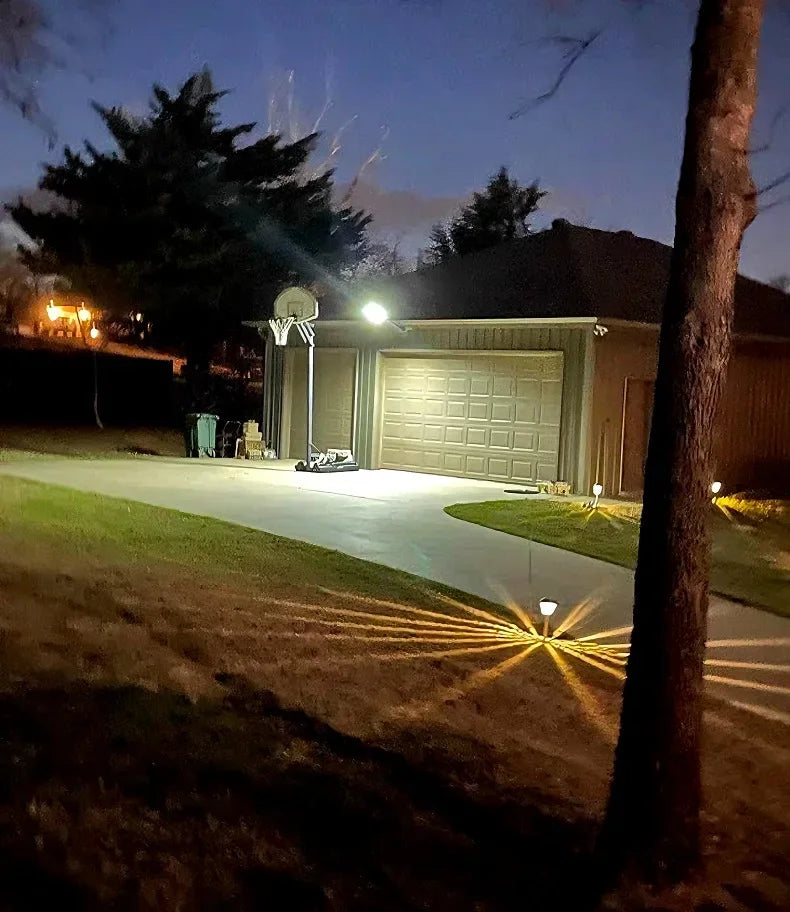 Lámpara Solar LED Exterior Súper Brillante con Sensor de Movimiento IP67