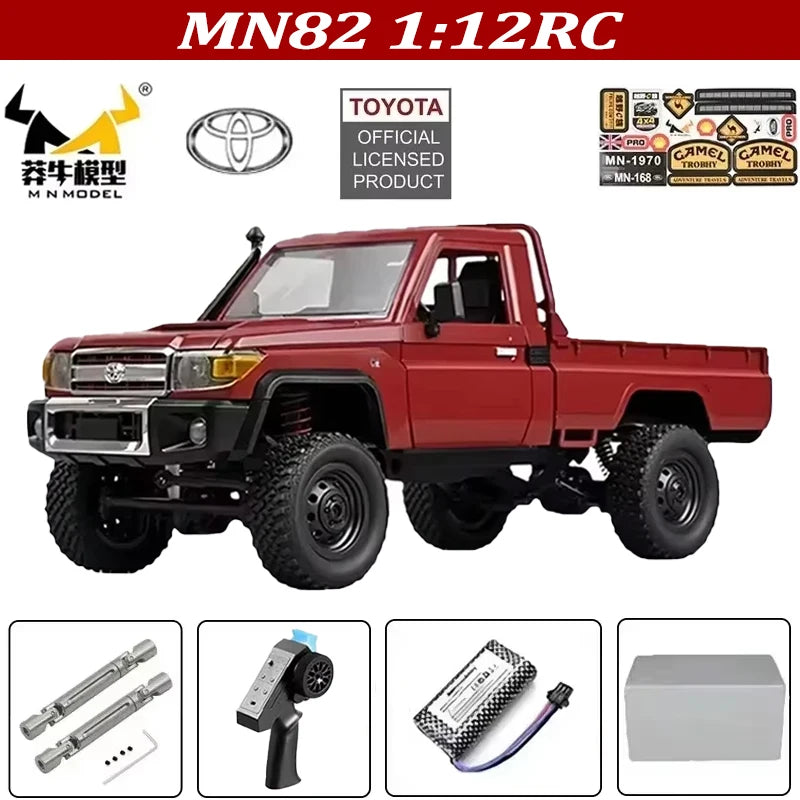 MN82 MN82S Toyota Rc 4x4 Rc CAR 2,4g 1/12 escala completa todoterreno Control remoto coche trepador de control remoto coche de juguete para regalo