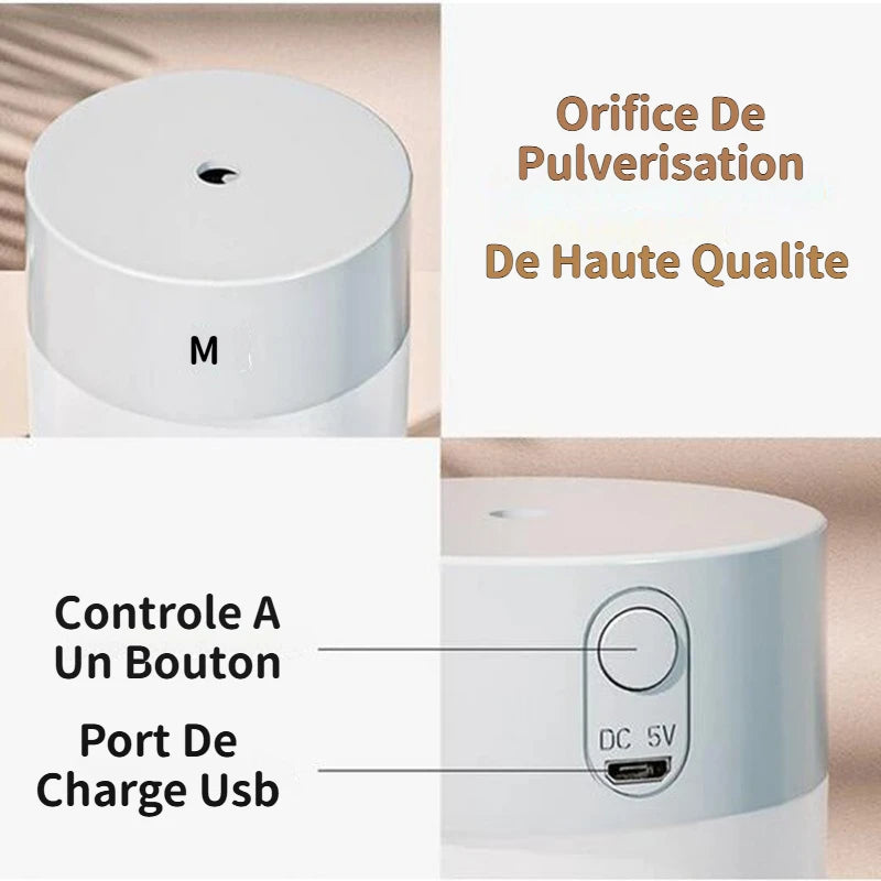 Mini Humidificador Difusor de Aroma USB 180ml
