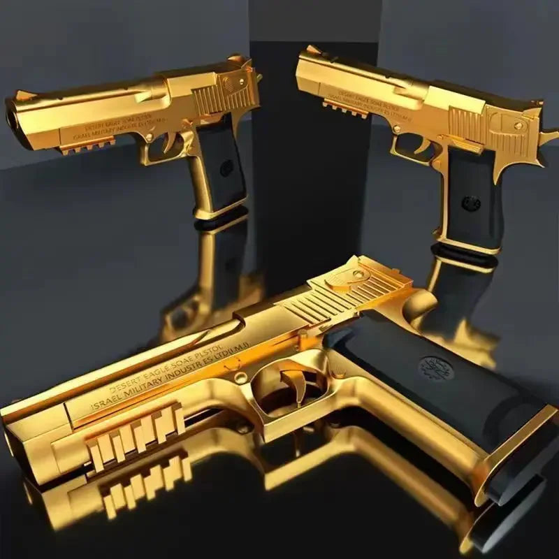 Pistola de juguete RG17 Desert Eagle con expulsión de casquillos, dardos de espuma, pistola de airsoft con silenciador, juego de disparos para niños, regalo para adultos.