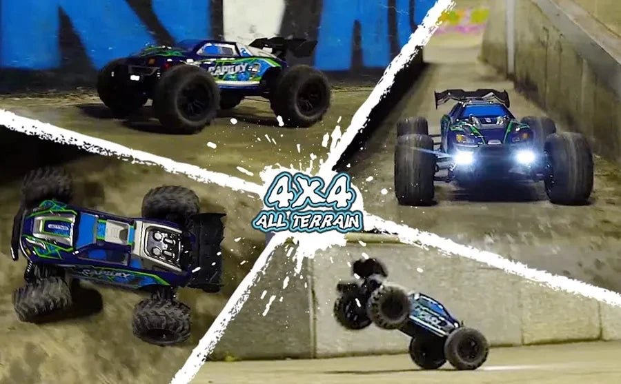 Coche Todoterreno RC 4WD sin Escobillas, Alta Velocidad 50-80 KM/H