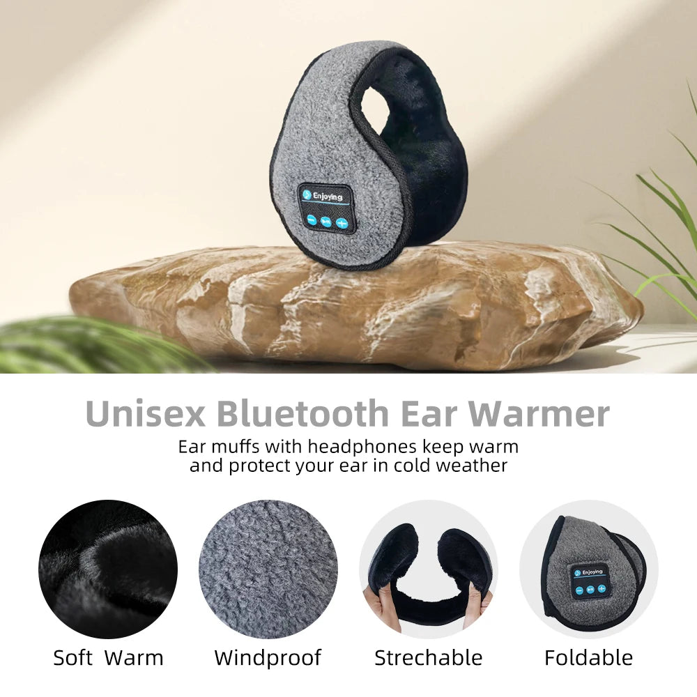 Orejeras Calentadoras con Auriculares Bluetooth Invierno