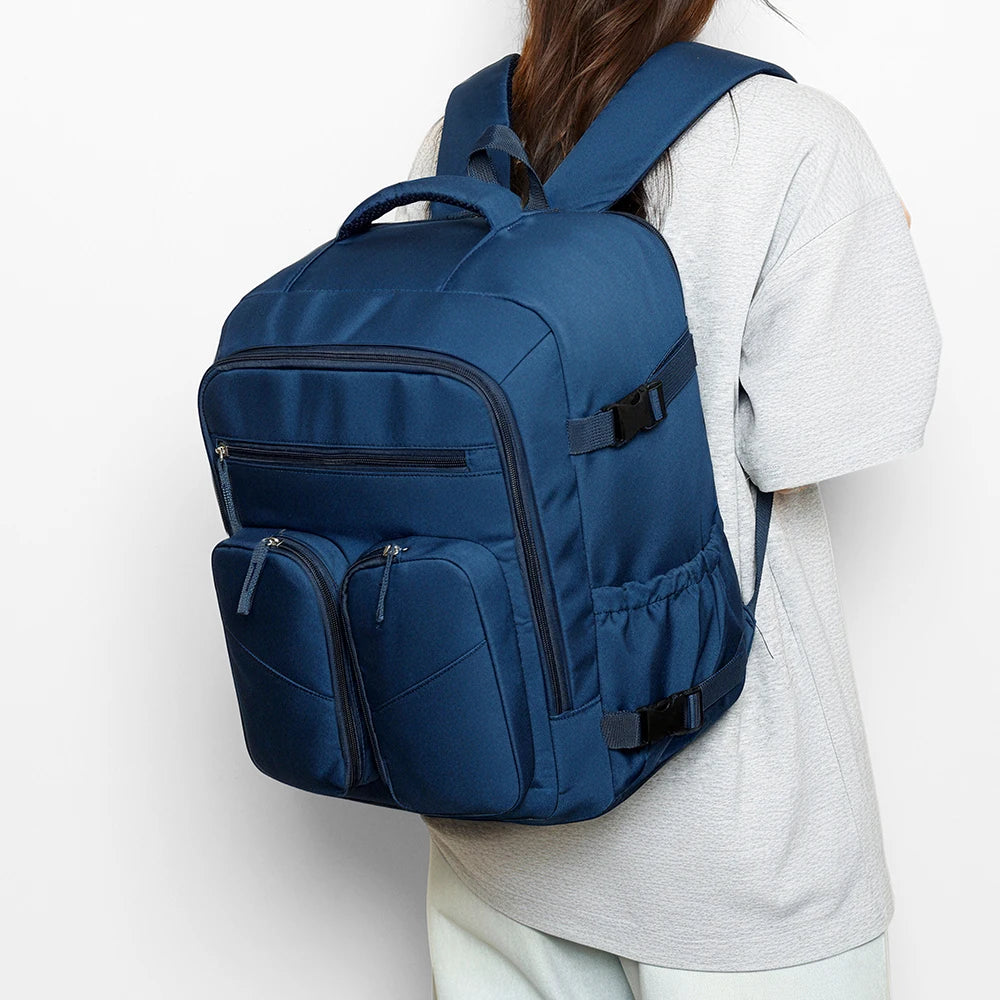 Mochila de Viaje de 25L, 180 °     Mochila para Portátil con Compartimento para Zapatos, Bolsa de Nailon Resistente para el Trabajo y Viajes