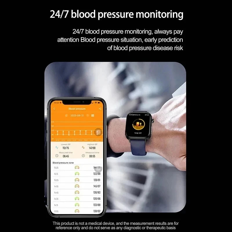 2025 nuevo reloj inteligente con monitoreo ECG + PPG para mujeres, presión arterial, lípidos en sangre, ácido úrico, rastreador de salud Menstrual para mujeres, relojes inteligentes