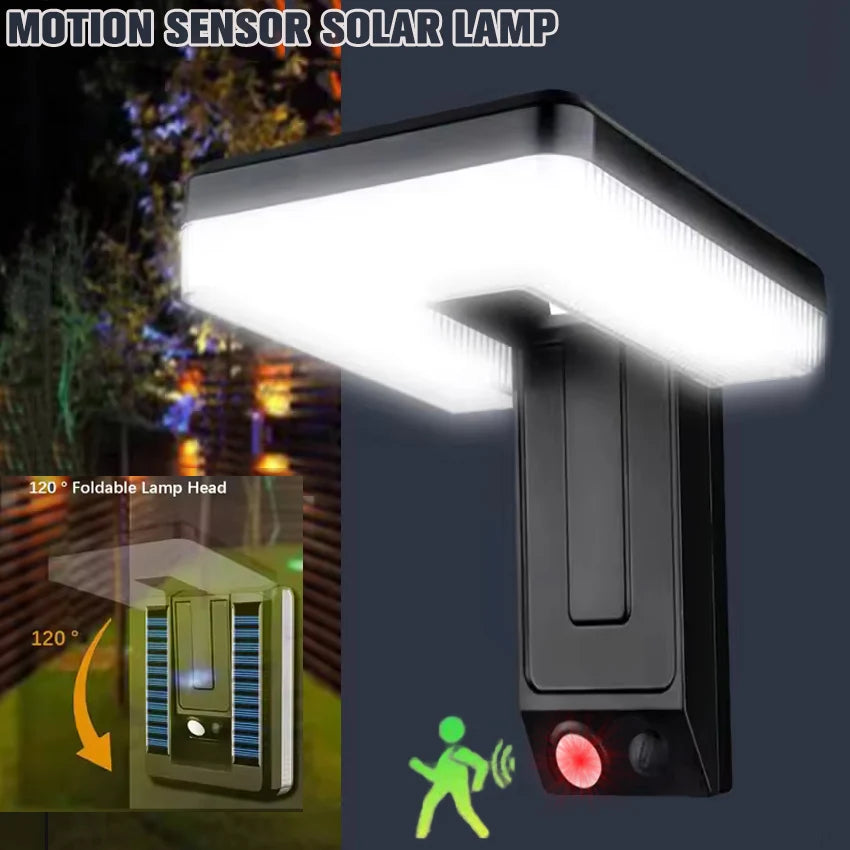 Lámpara Solar de Jardín LED con Sensor de Movimiento