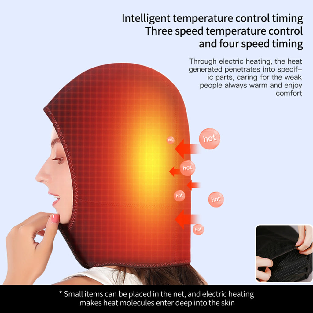 Masajeador Eléctrico de Cabeza con Calor y Vibración