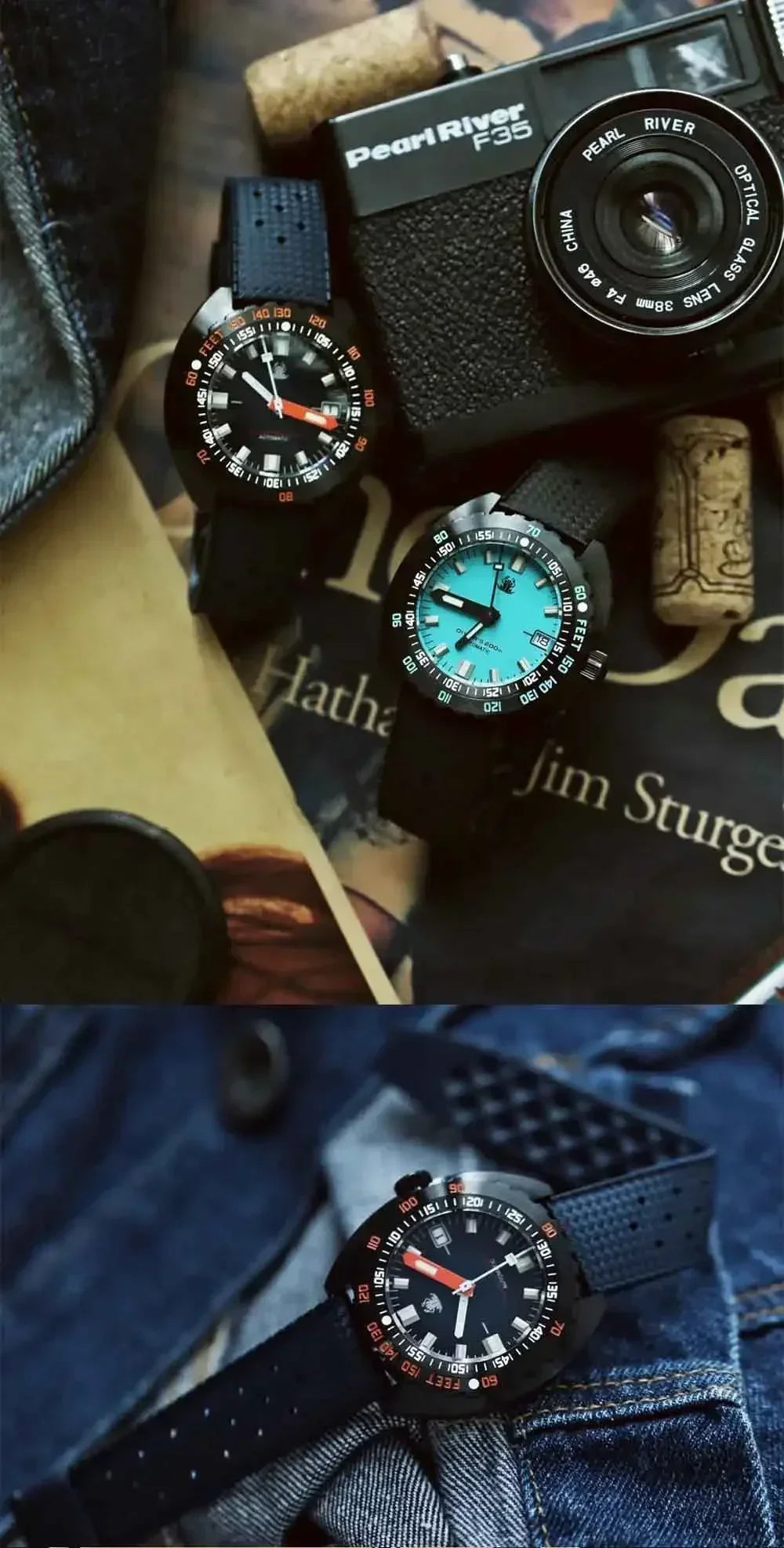 Reloj Mecánico Táctico Frog SUB 300T Diver para Hombre, Zafiro PVD