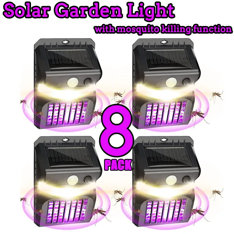 Lámpara Solar Matamosquitos 2 en 1 para Jardín