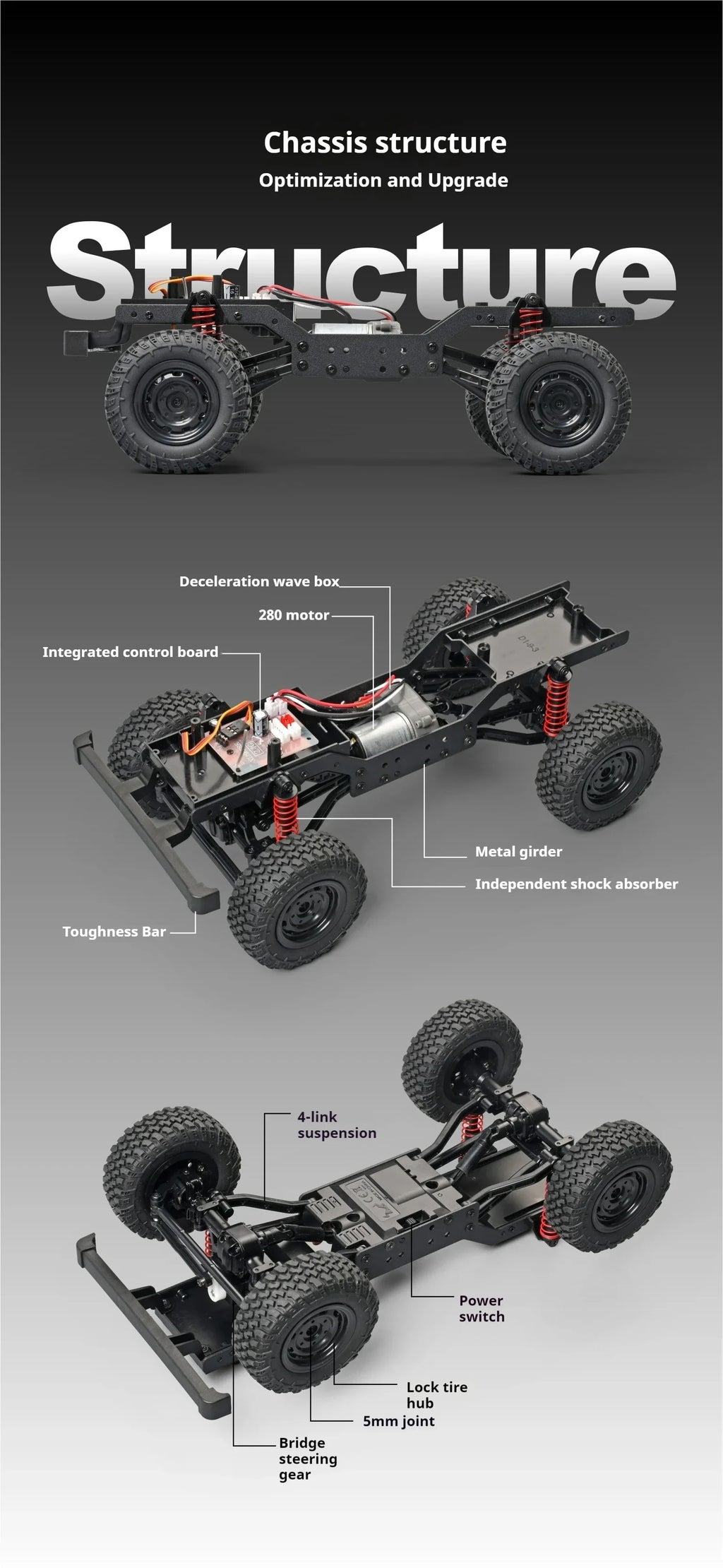 Escala 1:12 MN modelo RTR versión WPL RC coche 2,4G 4WD MN99S RC Rock Crawler MN98 MN99 Defender Pickup camión de Control remoto Juguetes