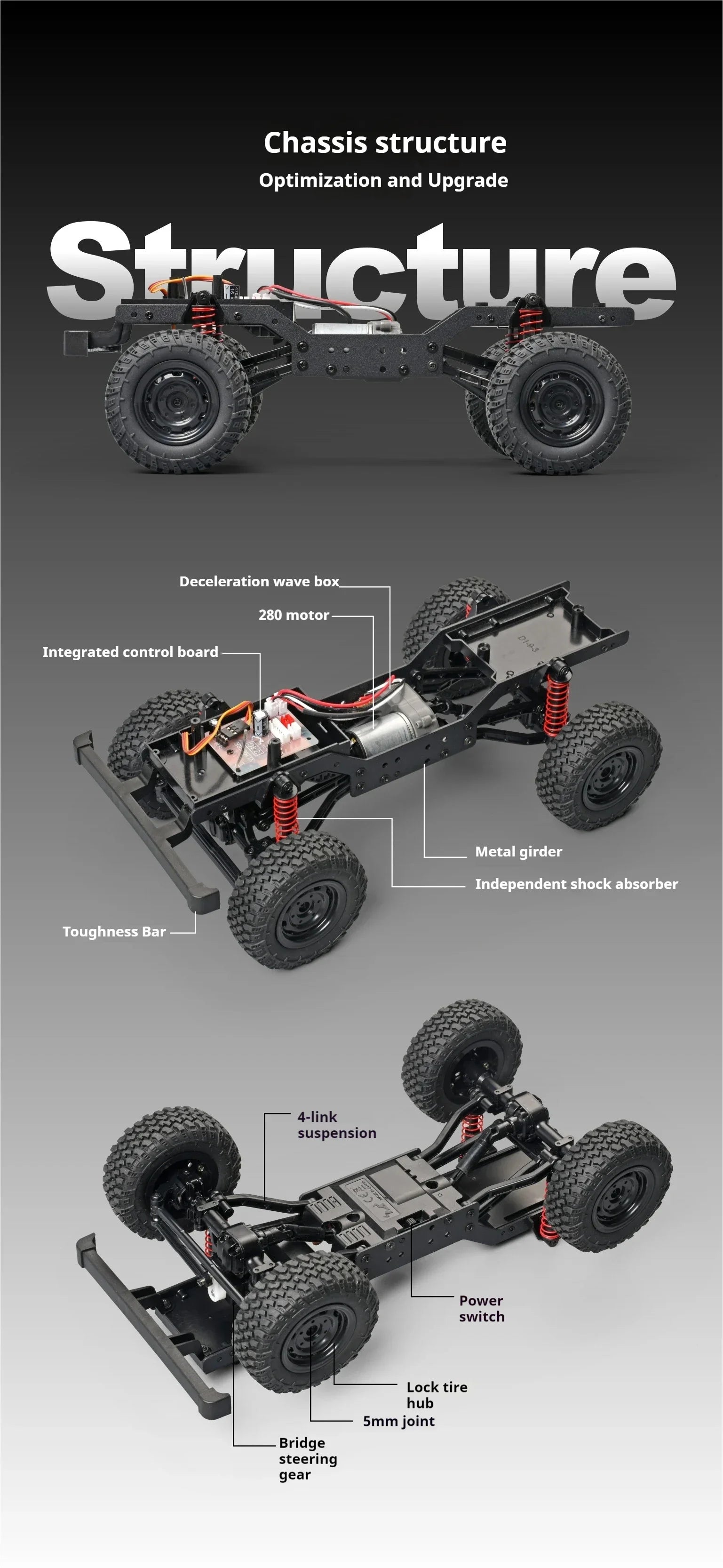 Escala 1:12 MN modelo RTR versión WPL RC coche 2,4G 4WD MN99S RC Rock Crawler MN98 MN99 Defender Pickup camión de Control remoto Juguetes