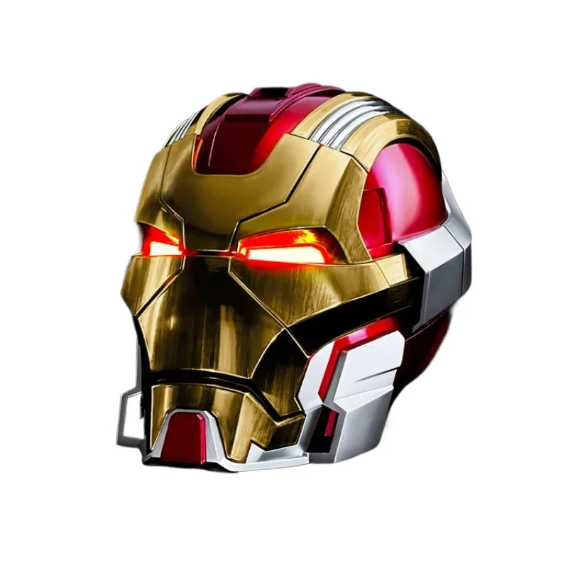 Casco de Iron Man de Marvel, Escala 1:1, MK50 MK5 MK17, con Control por Voz y Ojos Luminosos, Modelo Coleccionable para Adultos, Juguete de Navidad