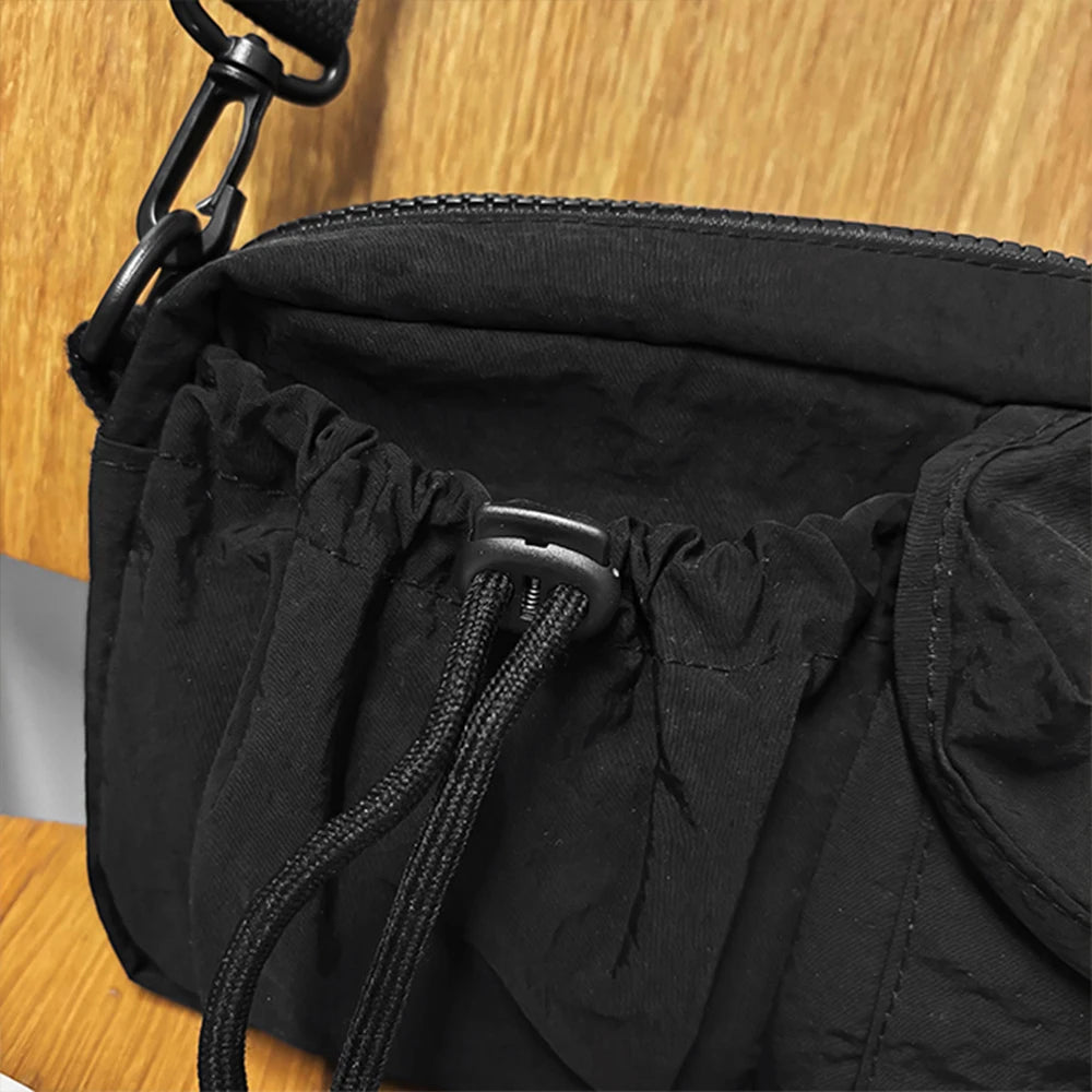 Bolso bandolera deportivo, diseño de estilo de ropa de trabajo, bolso de hombro individual, bolso de pecho ligero multifuncional, bolso para teléfono móvil