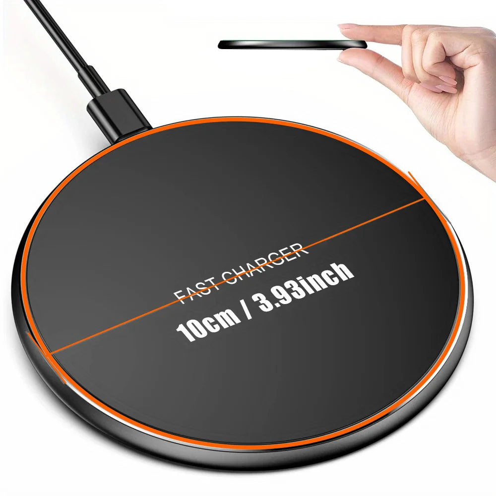 Base de Carga Inalámbrica Rápida para iPhone 17 Pro Max/17 Pro 16 15 14 13 12, AirPods Pro 4/3, Estación de Carga Rápida para Samsung S25