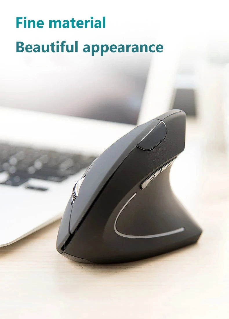 Ratón ergonómico Vertical para juegos, Kit de ratón inalámbrico recargable para jugadores, ratón óptico 2,4G, ordenador, PC, portátil, escritorio, USB