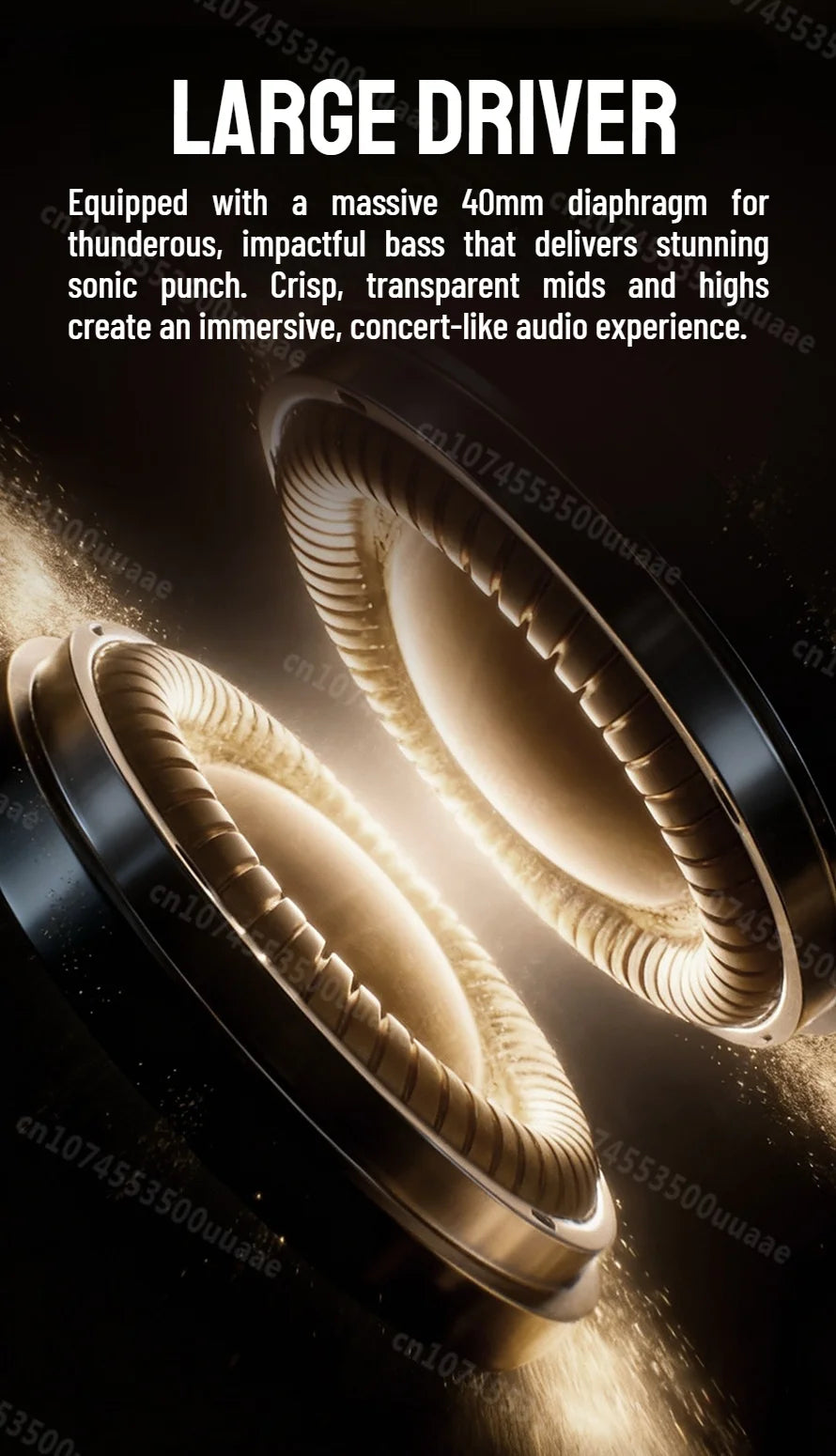 Auriculares Bluetooth 6.0 Monster Harmonic N21 con Modo EQ Dual, Sonido Estéreo Envolvente, Plegables, con Cable/Inalámbricos