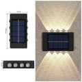 Lámpara Solar de pared para exteriores, luces solares impermeables con lente convexa hacia arriba y hacia abajo, iluminación para jardín, calle, paisaje, balcón, exterior, Dec