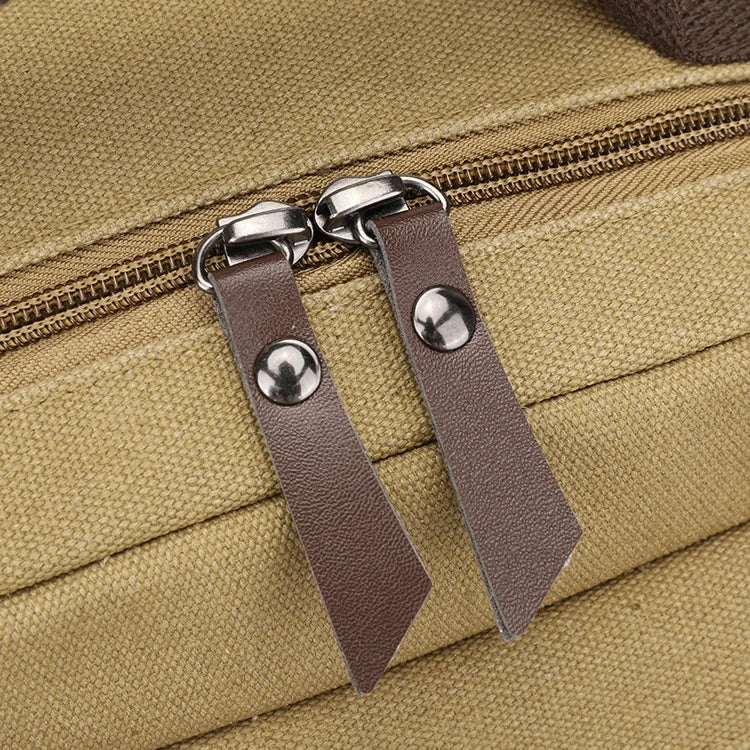 Mochila Retro de Lona Multifuncional para Senderismo