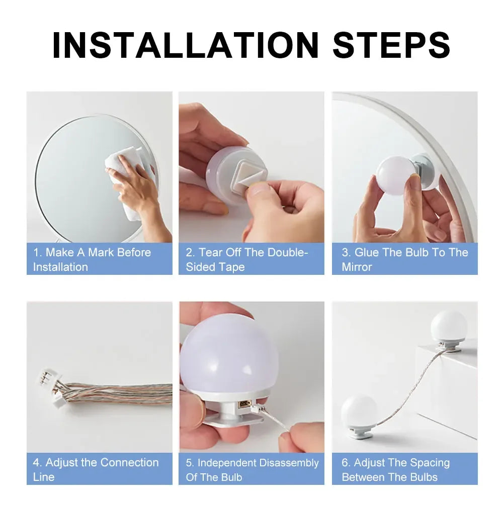 Bombillas LED para Espejo de Maquillaje Profesional