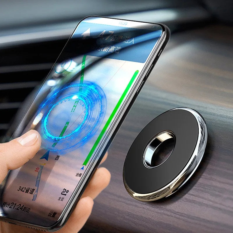 Soporte Magnético para Teléfono de Coche, Soporte Multifuncional de Metal Adhesivo para el Tablero, Soporte de Navegación Manos Libres, Accesorio para Auto