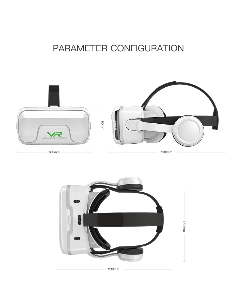 Gafas VR, auriculares de realidad Virtual, dispositivos Viar, lentes 3D, gafas inteligentes para teléfonos inteligentes, teléfono móvil, accesorio de juego