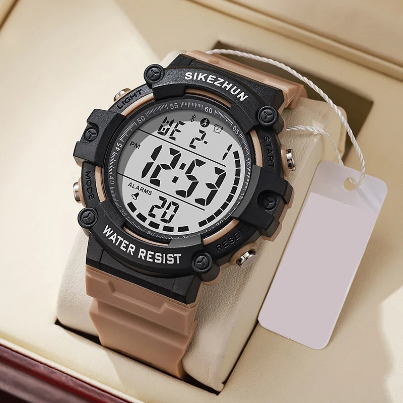 Reloj Digital Deportivo Resistente al Agua Hombre