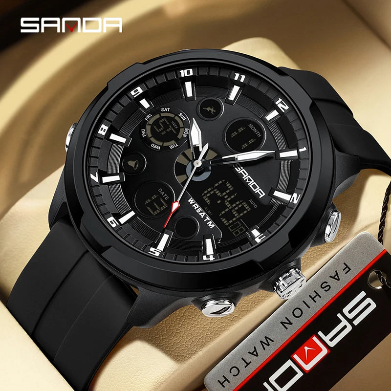 Reloj Militar Digital SANDA G Doble Pantalla para Hombre