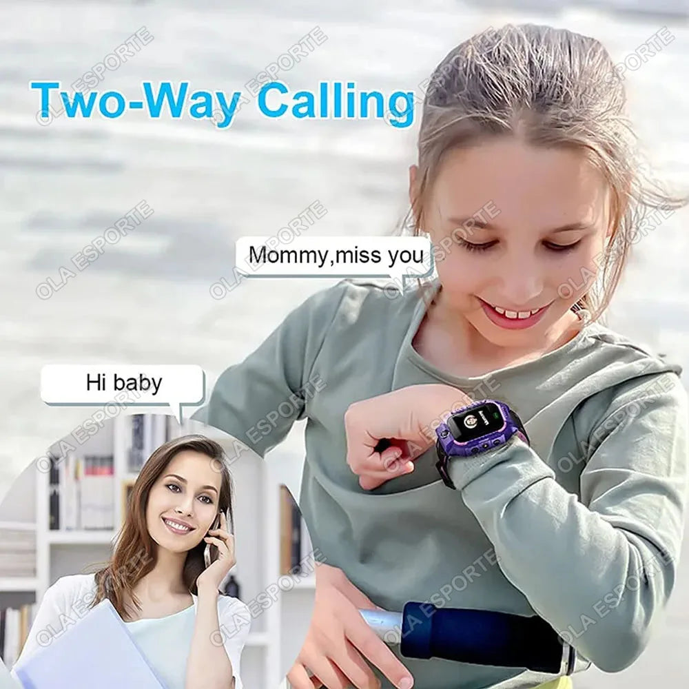Reloj Inteligente GPS para Niños SIM Cámara SOS
