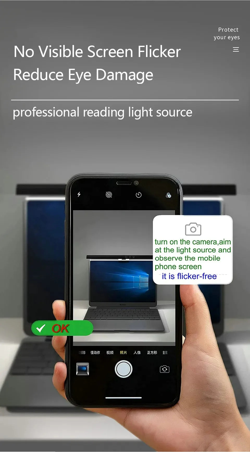 Barra de Luz LED para Monitor de PC con Atenuación USB