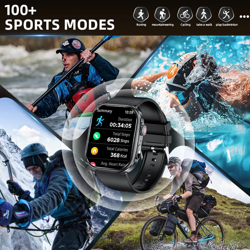 Smartwatch LIGE para mujer y hombre, pantalla 2,01", IP68, llamadas Bluetooth