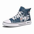 Zapatos de hombre, zapatos de lona vulcanizados, zapatillas altas, zapatos de plataforma informales transpirables, zapatillas deportivas para hombre, Tenis masculinos, zapatillas gruesas
