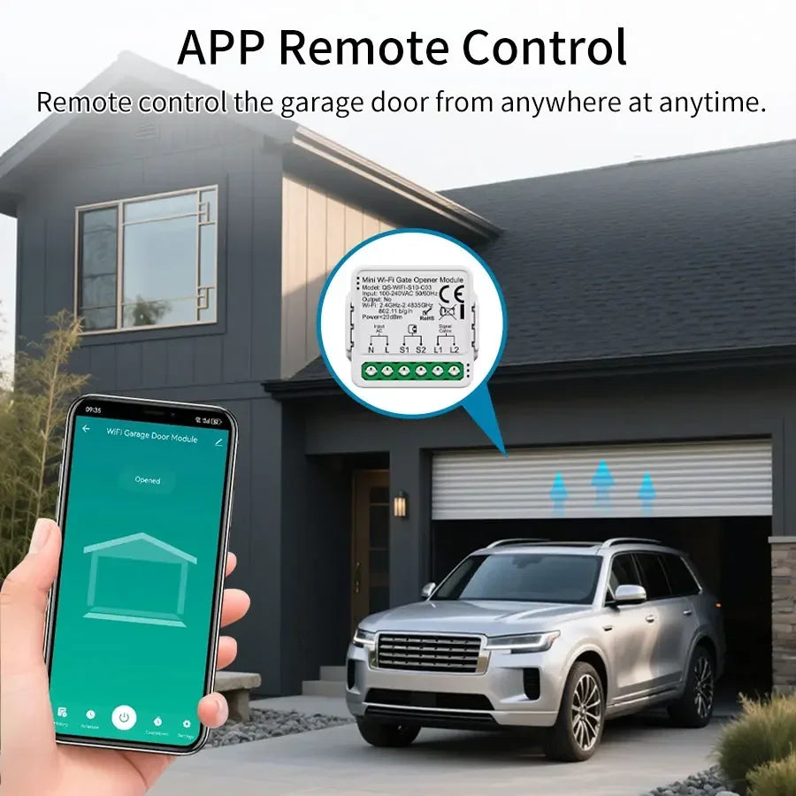 Controlador de Puerta de Garaje WiFi Zigbee Smart Life
