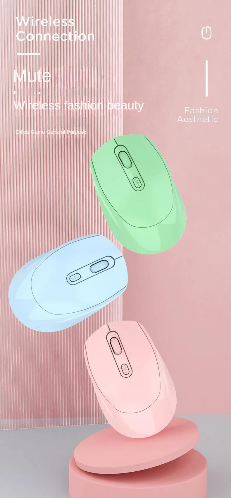 Ratón inalámbrico MINGCVIL, ratón Bluetooth recargable RGB, ratón inalámbrico para ordenador, ratón ergonómico para juegos para ordenador portátil, PC, DPI ajustable