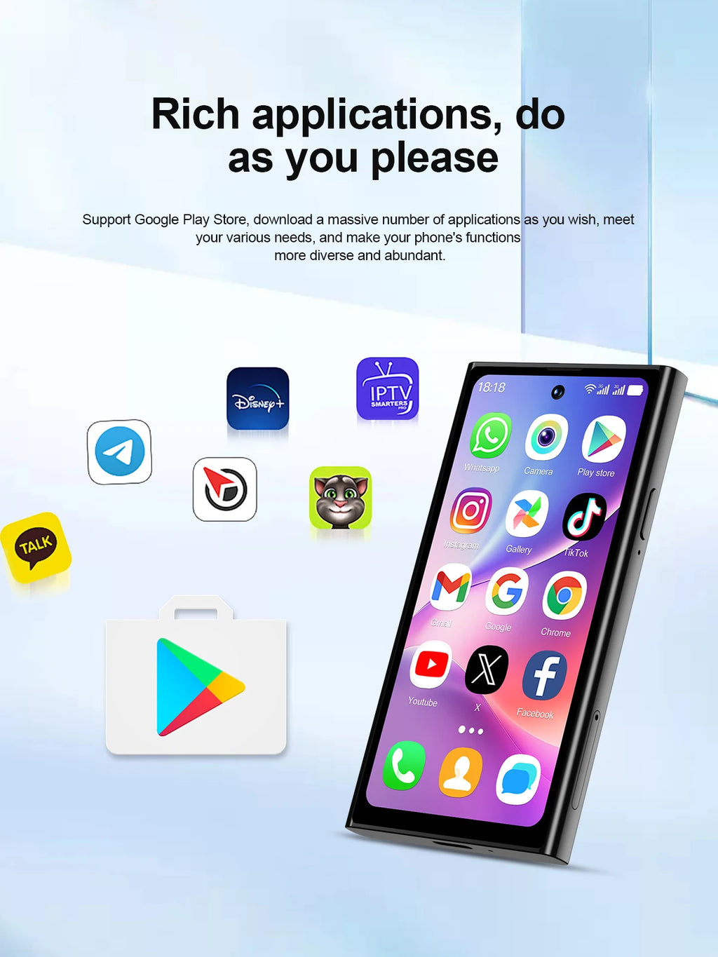 SERVO S27 MINI teléfono inteligente pequeño 4G LTE Android 12,0 OS 3GB + 64GB APP Store GPS 4,0 "pantalla completa de bolsillo teléfonos inteligentes 2 SIM en espera