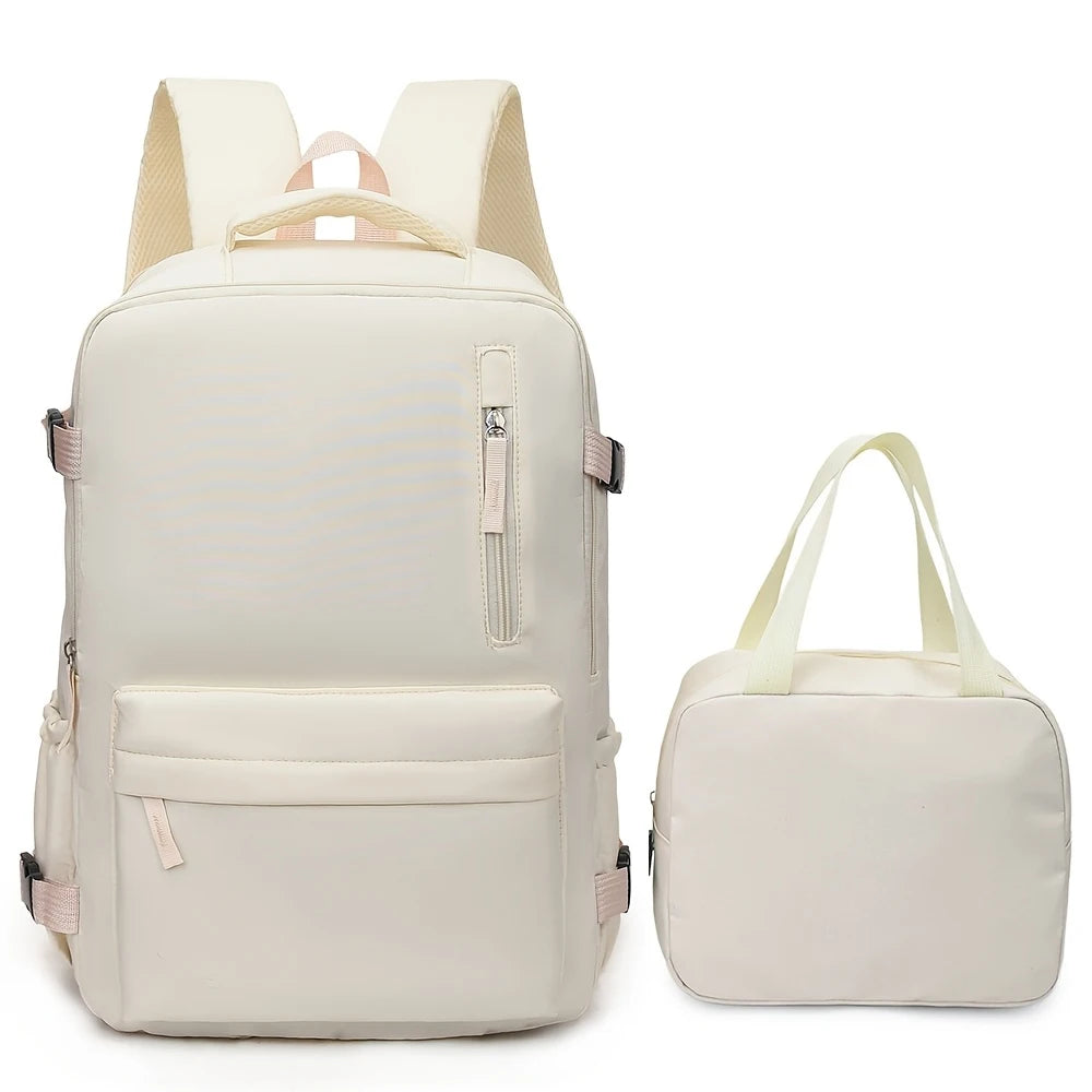 Juego de 2 Mochilas de Viaje, Mochila de Mano 180 °     Bolso de Mano Mini con Compartimento para Zapatos de Apertura Completa, Ideal para Viajes de Fin de Semana