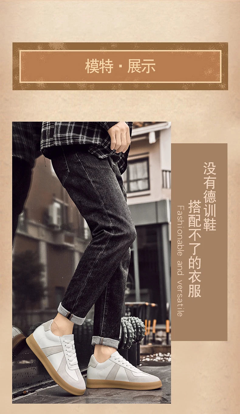 Zapatos invisibles con aumento de altura, zapatos de entrenamiento moral de 8cm, zapatillas informales transpirables de verano con aumento de altura interior para hombre, zapatos Forrest Gump versátiles Retro de cuero genuin