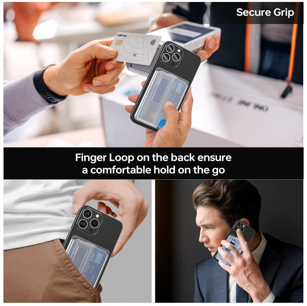 Funda Magnética 2 en 1 con Tarjetero para iPhone 16 15 14 Pro Max 13
