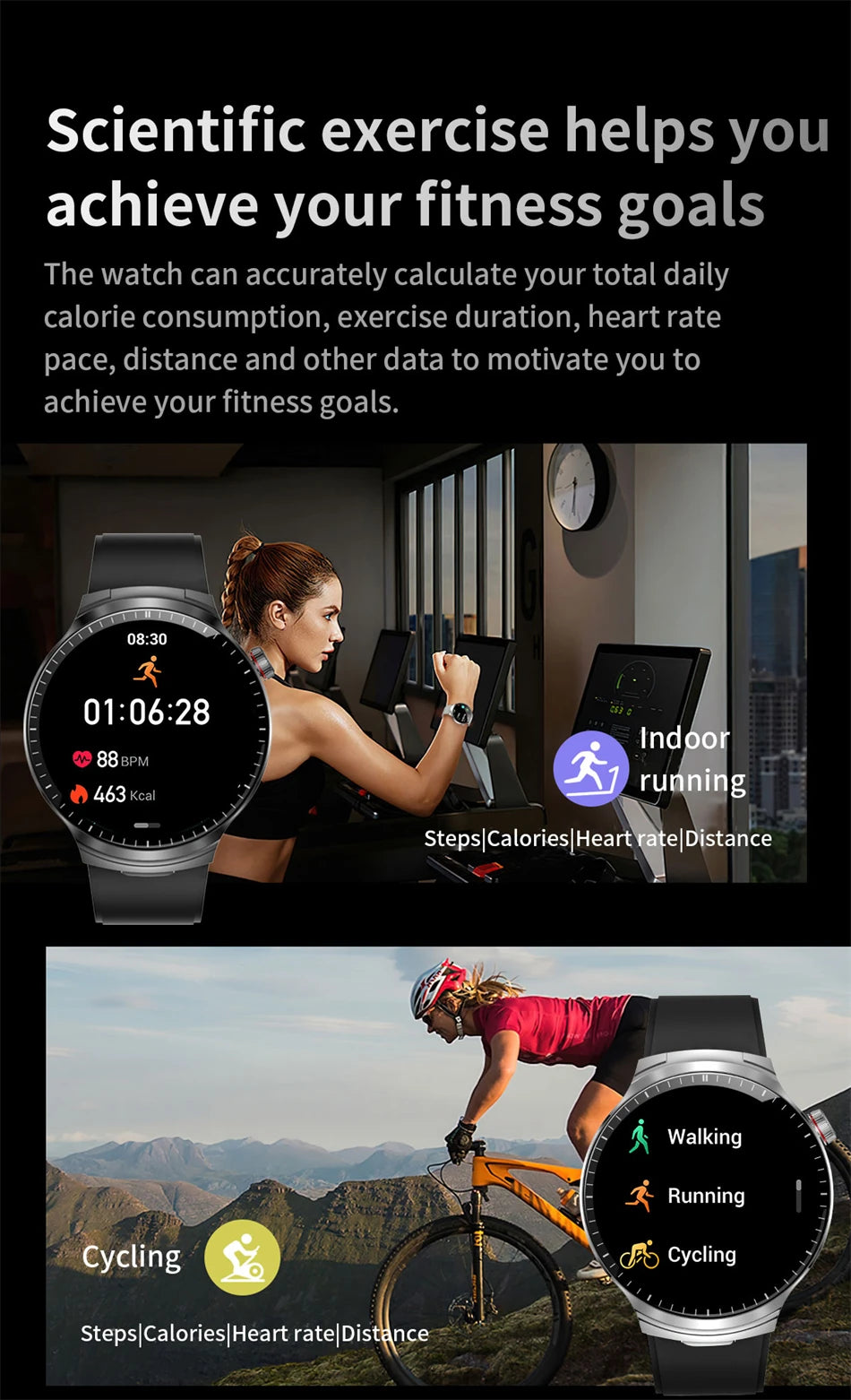 Smartwatch LIGE TWS 2 en 1 con auriculares Bluetooth y monitor cardíaco