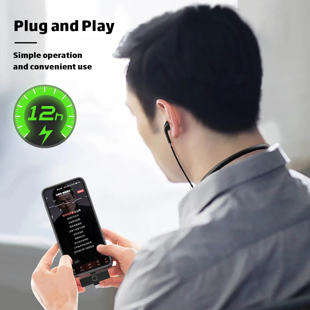 Auriculares Bluetooth 5.3 para Karaoke en Vivo con Tarjeta de Sonido