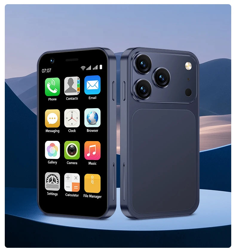 SERVO 18SE Mini Smartphone, pantalla HD de 3,0 pulgadas, 3G WCDMA, 2GB + 16GB, GPS Android, teléfono móvil pequeño, modo de reposo Dual SIM, Play Store