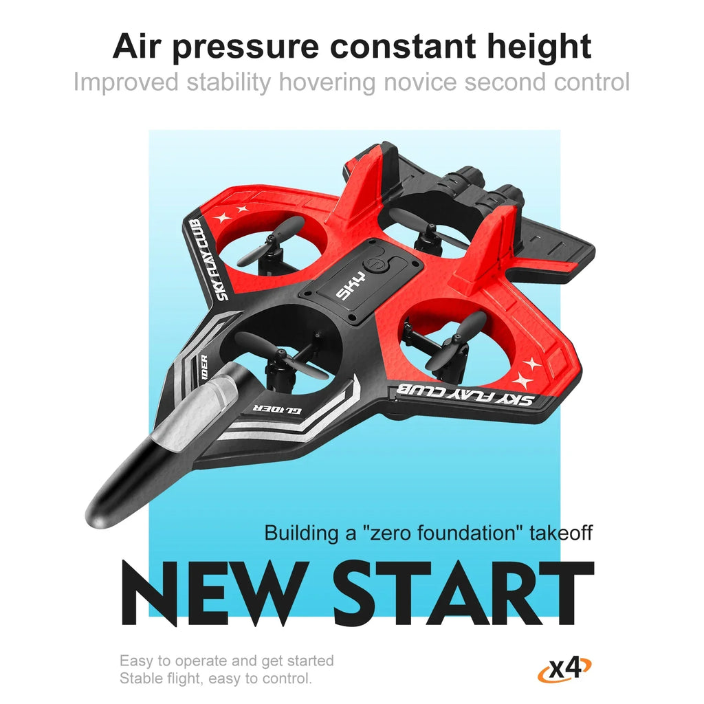 Dron RC Planeador YP3 con Luces LED y Control Remoto 2.4G