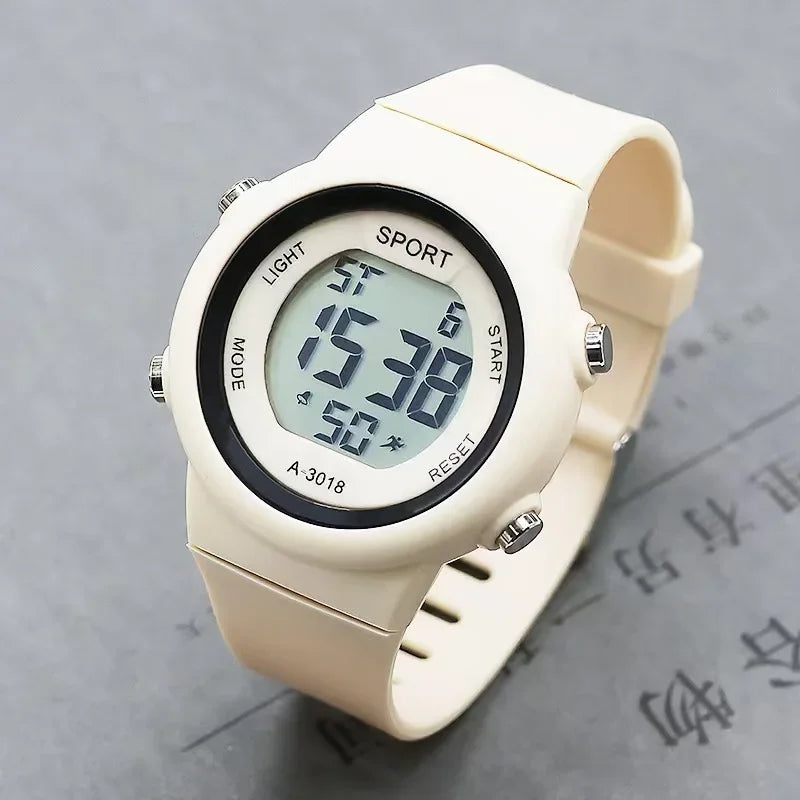 Reloj infantil con orejas de gato y pulsera, reloj digital impermeable, reloj deportivo electrónico LED para niñas, niños, estudiantes, regalo para niños