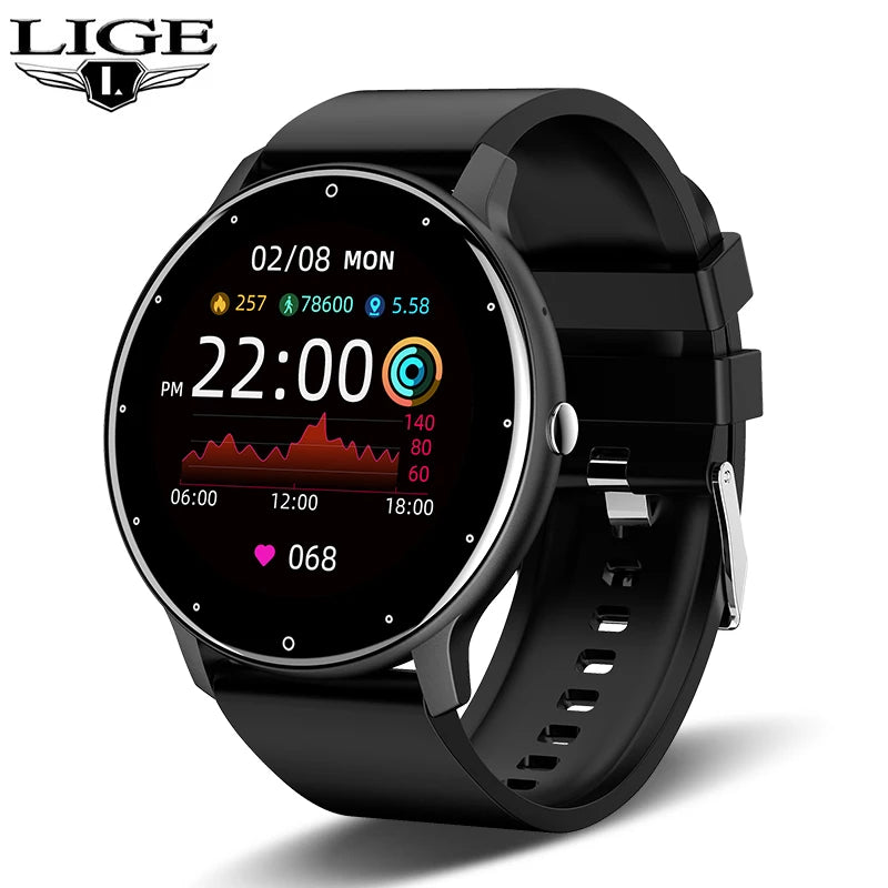 LIGE Reloj Inteligente Táctil IP68 Bluetooth