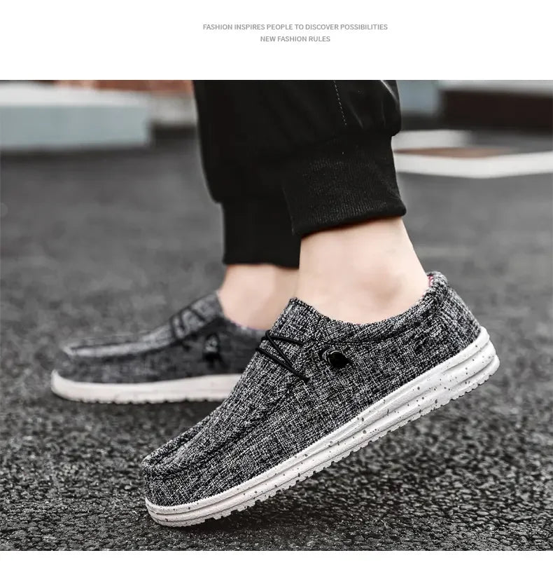 Mocasines casuales para hombre, ultraligeros, sin cordones, transpirables y antideslizantes