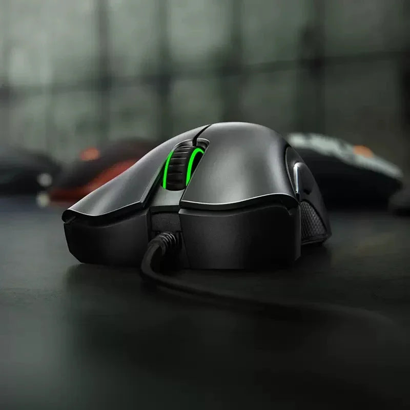 Razer DeathAdder Essential Ratón para juegos con cable / Ratones con cable 6400DPI 5 botones independientes para computadora portátil y PC Gamer