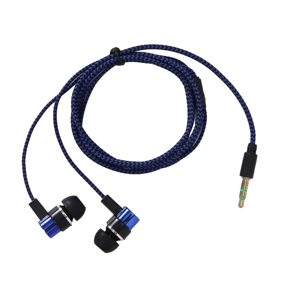 Experimente graves potentes con auriculares internos con cable, auriculares estéreo de 3,5 mm para dispositivos móviles, diseño con aislamiento de ruido