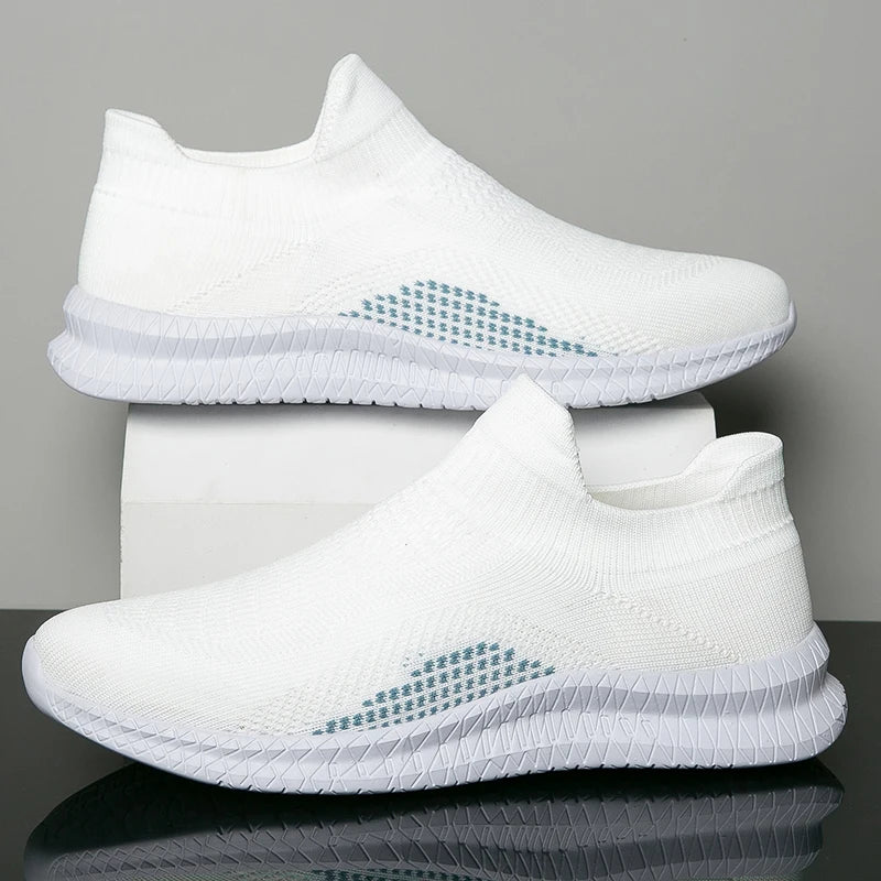 Zapatos transpirables para caminar para hombre, mocasines ligeros para exteriores, zapatos informales suaves y flexibles para hombre, calzado de moda, zapatillas de deporte 39-48
