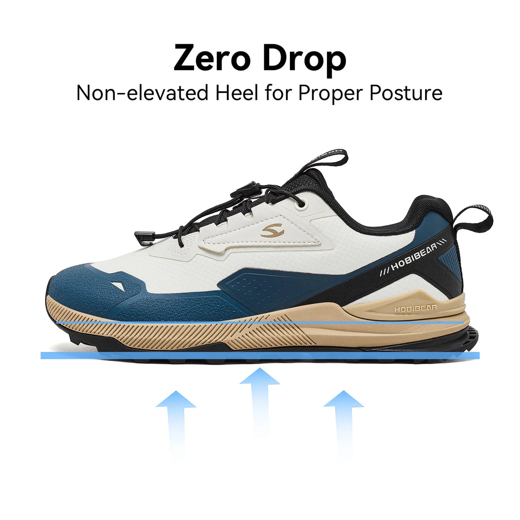 HOBIBEAR Zapatos para correr unisex, zapatillas de senderismo con banda elástica, zapatos casuales ligeros y transpirables
