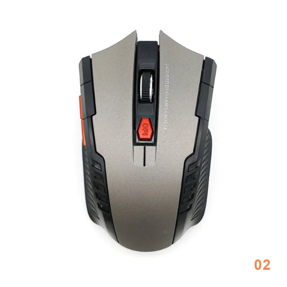 Ratón Inalámbrico 113, Ratón Óptico Inalámbrico de 2.4GHz con Receptor USB, Ratón Inalámbrico Portátil de 6 Botones para Computadoras Portátiles