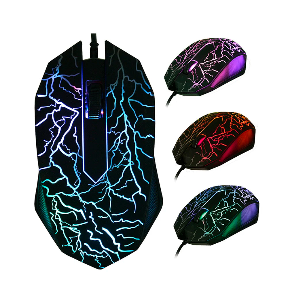 Ratones de ordenador de 3200DPI, ratón profesional LED colorido para videojuegos, ultrapreciso para Gamer Dota2 LOL, ratón ergonómico con cable USB
